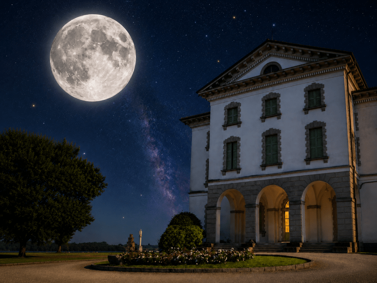 Villa Gina sotto la luna piena